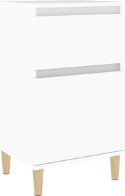 vidaXL Κομοδίνο Λευκό 40 x 35 x 70 εκ.