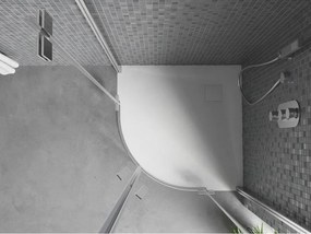 Mexen Bert ντουζιέρα ημικυκλική SMC 90 x 90 cm, λευκή - 4KR109090