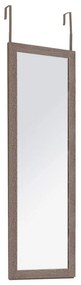 Καθρέπτης πόρτας PWD-0113 MDF-αλουμίνιο καρυδί 35x2x109εκ 35x2x109 εκ.