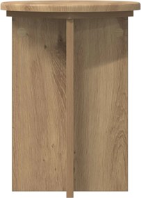 vidaXL Βάση φυτών 2 pcs Artisan Δρυς Ø29,5 x 40 εκ. Επεξεργασμένο Ξύλο