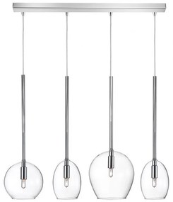 Φωτιστικό Οροφής - Ράγα 01156-09BR G9 LED 85cm Transparent Luma
