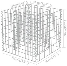 ΣΥΡΜΑΤΟΚΙΒΩΤΙΟ-ΓΛΑΣΤΡΑ ΥΠΕΡΥΨΩΜΕΝΗ 50X50X50 ΕΚ. ΓΑΛΒ. ΧΑΛΥΒΑΣ 143570