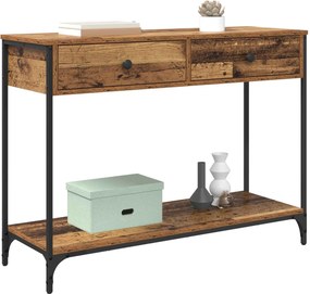 vidaXL Τραπέζι κονσόλας Παλιό Ξύλο 100 x 34,5 x 75 εκ.