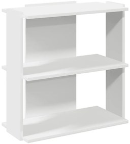 vidaXL Βιβλιοθήκη 3 επιπέδων Λευκό 60x30x60 cm Ξύλινη κατασκευή