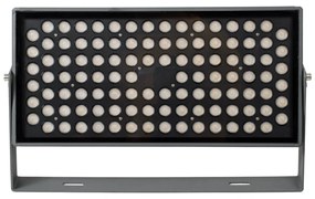 GloboStar FLOOD-ZANA 90558 Προβολέας Wall Washer για Φωτισμό Κτιρίων LED 100W 9000lm 30° DC 24V Αδιάβροχο IP65 Μ45.5 x Π28 x Υ10cm Θερμό Λευκό 2700K - Γκρι Ανθρακί - 3 Years Warranty - 90558