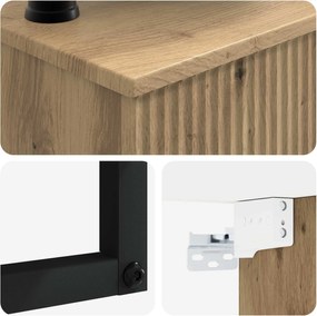 vidaXL Νιπτήρας Τοίχου Artisan Δρυς 40 x 35 x 39 εκ.