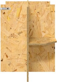 vidaXL Βάση Terrarium με ράφι Καφέ 80 x 40 x 50 cm OSB