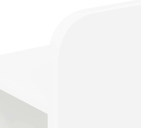 vidaXL Κρεβάτι με Κεφαλάρι Λευκό Μηχανικά επεξεργασμένο ξύλο