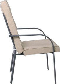 Πολυθρόνα steel ανθρακί Astor E5151 58x77x94cm