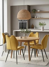 Καρέκλα Arco Velvet-Kitrino (4) τεμάχια