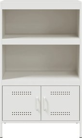 vidaXL Ραφιέρα Λευκή 68x39x113 εκ. από Ατσάλι