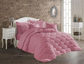 Κουβερτοπάπλωμα Fur-Fleece Υπέρδιπλο 220x240εκ. Pink DimCol