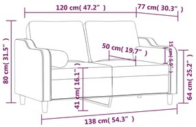 ΚΑΝΑΠΕΣ ΔΙΘΕΣΙΟΣ TAUPE 120 ΕΚ. ΥΦΑΣΜΑΤΙΝΟΣ ΔΙΑΚ. ΜΑΞΙΛΑΡΙΑ 3200844