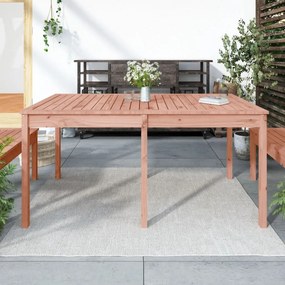 Τραπέζι Κήπου 159,5x82,5x76 εκ. από Μασίφ Ξύλο Ψευδοτσούγκας - Καφέ