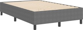 vidaXL Κρεβάτι πλατφόρμα Ανοιχτό γκρι 120 x 190 cm