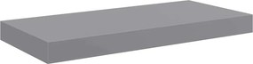 vidaXL Ράφια Τοίχου 2 τεμ. Γκρι 50x23,5x3,8 εκ. MDF