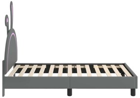 vidaXL Κρεβάτι Παιδικής Κρεβατοκάμαρας με Κεφαλάκι Ανοιχτό γκρι