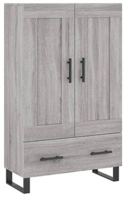 vidaXL Ντουλάπα Γκρι Sonoma 69,5 x 31 x 115 εκ. από Επεξεργασμένο Ξύλο