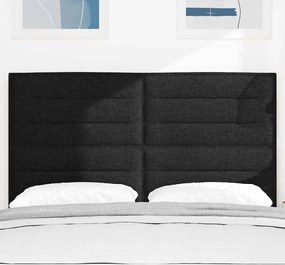 vidaXL LED κεφαλάρι με φώτα λωρίδας LED Μαύρο 144 cm Πολυεστέρας