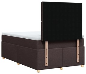 ΚΡΕΒΑΤΙ BOXSPRING ΜΕ ΣΤΡΩΜΑ ΣΚΟΥΡΟ ΚΑΦΕ 120X190 ΕΚ ΥΦΑΣΜΑΤΙΝΟ 3293536