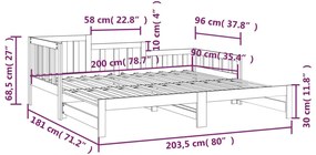 ΚΑΝΑΠΕΣ ΚΡΕΒΑΤΙ ΣΥΡΟΜΕΝΟΣ ΛΕΥΚΟΣ 2X(90X200) ΕΚ. ΜΑΣΙΦ ΠΕΥΚΟ 820742