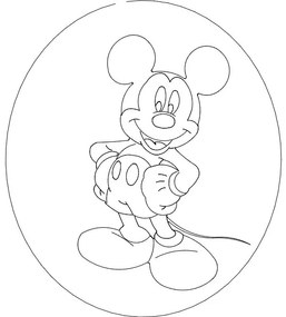 Intra απο ξύλο plywood 3mm-4mm πάχος - Μίκυ Μάους Δίασταση 30x30 cm Intraeaxys-eo4nzy7j