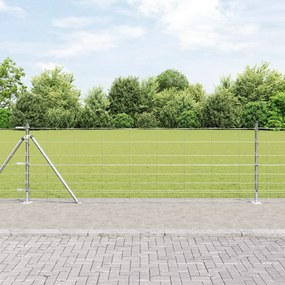 vidaXL Field Fence 0.8x100 μ Γαλβανισμένος χάλυβας