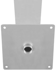 vidaXL Σιντριβάνι Πισίνας Ασημί 64 x 30 x 52 εκ. από Ανοξείδωτο Ατσάλι