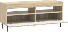 vidaXL Ντουλάπα LED Τηλεόρασης HAARLEM 100 x 35 x 43 εκ. Sonoma Δρυς