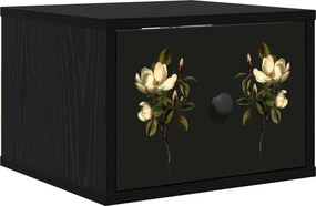 vidaXL Τοίχου κομοδίνο BREMEN Μαύρη Δρυς 36 x 33 x 25 εκ.