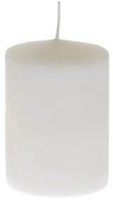 Iliadis Διακοσμητικό Κερί Παραφίνης Κύλινδρος Λευκό 7x10cm 16506