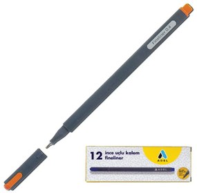 Adel μαρκαδόρος fineliner 0.4mm πορτοκαλί 12 τμχ.