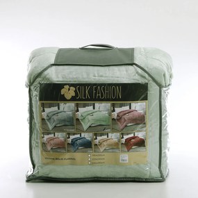 Κουβερτοπάπλωμα Μονό (160x220) Silk Fashion Solid L.Green