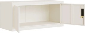 vidaXL Αρχειοθήκη Λευκή 90 x 40 x 40 εκ. Ατσάλινη