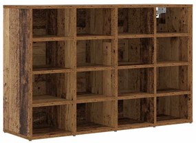 vidaXL Παπουτσοθήκη Παλαιό ξύλο 103 x 30 x 67 εκ. Επεξεργασμένο ξύλο