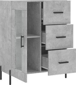 vidaXL Ντουλάπι Γκρι Σκυροδέματος 69,5x34x90 εκ. Επεξεργασμένο Ξύλο