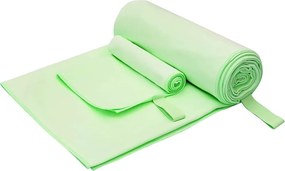 vidaXL Σύνολο πετσέτας αθλητισμού 2 pcs Πράσινο ύφασμα