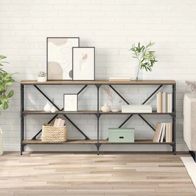 vidaXL Τραπέζι κονσόλας με ράφι Artisan Oak 160 x 30 x 75 εκ