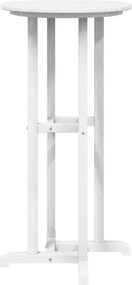vidaXL Τραπέζι μπαρ Λευκό 55 x 55 x 107 cm Πολυαιθυλένιο