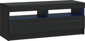 vidaXL 5 Τεμάχια LED Τηλεοπτικού Ντουλαπιού Μαύρο Επεξεργασμένο Ξύλο