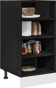 vidaXL Βάση Ντουλάπας Κουζίνας Μαύρη δρυς 40 x 44,5 x 81,5 εκ.