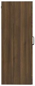 vidaXL Κρεμαστό Ντουλάπι Τοίχου Καφέ Δρυς 69,5x34x90 εκ Επεξ. Ξύλο