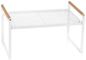 Βάση Οργάνωσης Κουζίνας AH-CC70031 35x22x18cm Natural-White Andrea House Μέταλλο,Ξύλο