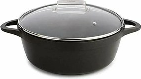 Κατσαρόλα με Καπάκι Valira 4142/25 Μαύρο