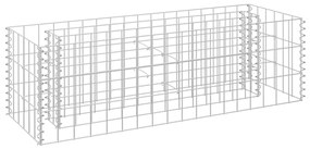 vidaXL Συρματοκιβώτιο-Γλάστρα Υπερυψωμένη 90x30x30 εκ. Γαλβ. Χάλυβας