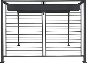 Κληματαριά DKD Home Decor Γκρι 300 x 300 x 230 cm Χάλυβας