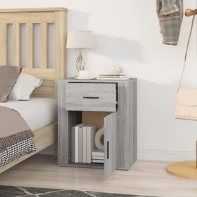 vidaXL Κομοδίνο Γκρι Sonoma 50x36x60 εκ. από Επεξεργασμένο Ξύλο