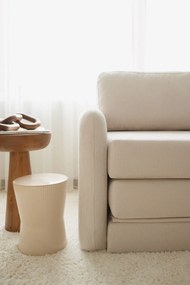 1-Seat Sofa-Bed Nest - White White