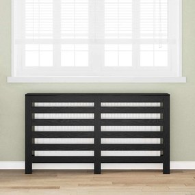 vidaXL Καπάκι Καλοριφέρ Μαύρη Οξυά 149 x 20 x 82 cm Επεξεργασμένο ξύλο
