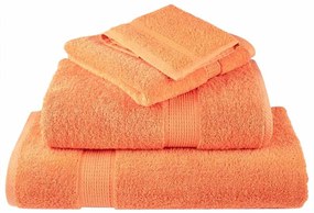 vidaXL a Πετσέτες Προσώπου SOLUND 4 pcs Πορτοκαλί Βαμβάκι